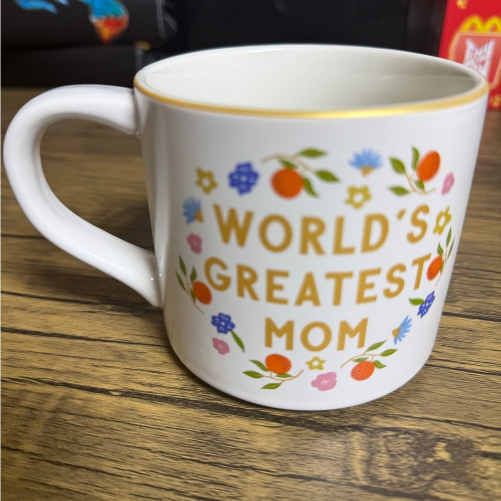 World's Greatest Mom Floral Mug